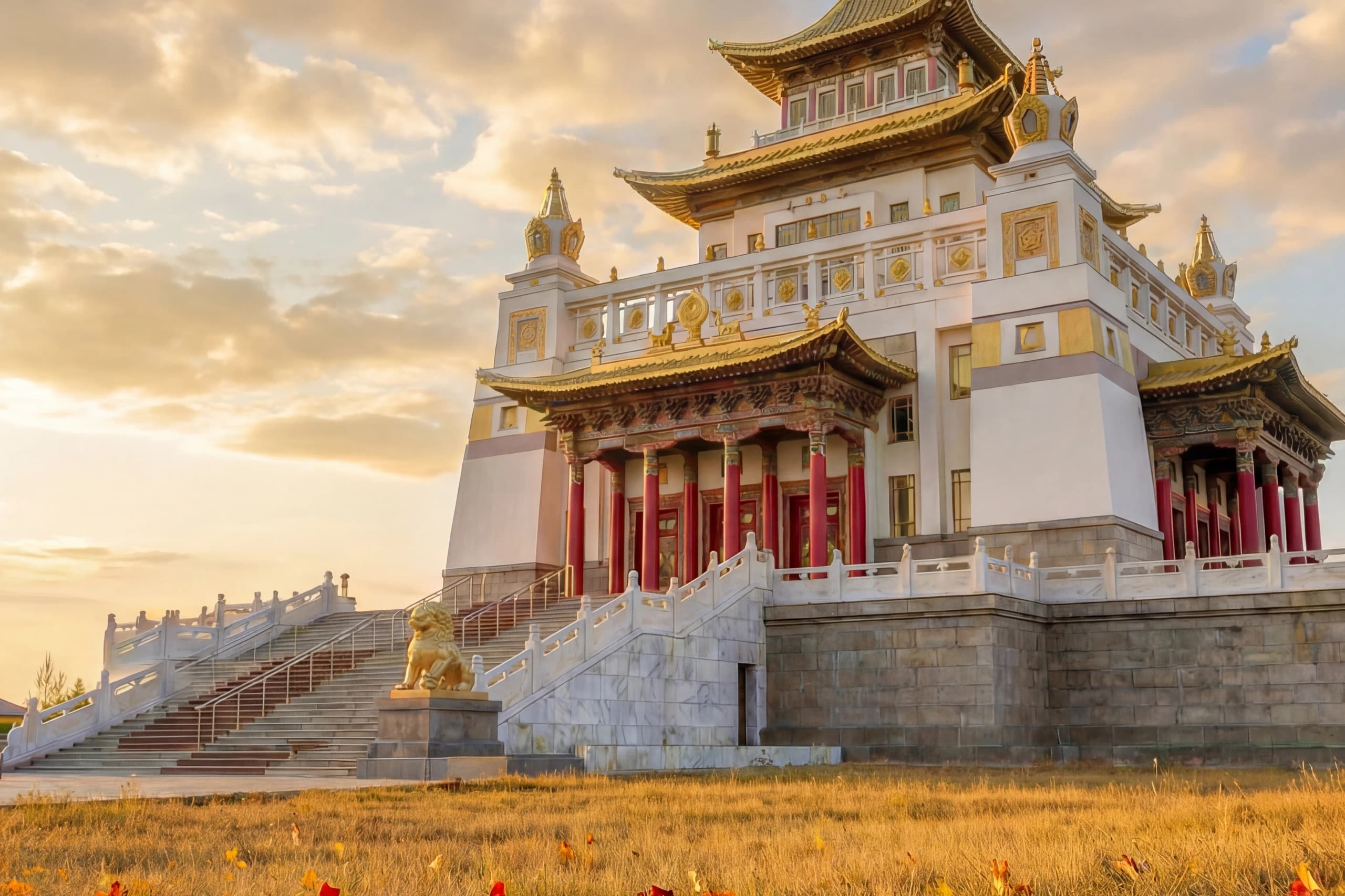 Золотая обитель Будды Шакьямуни в Элисте