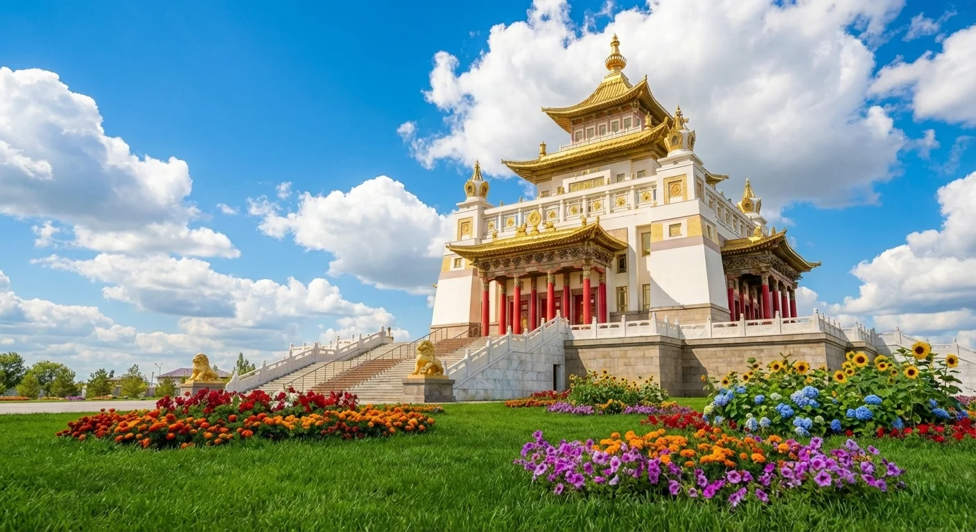 Золотая обитель Будды Шакьямуни в Элисте